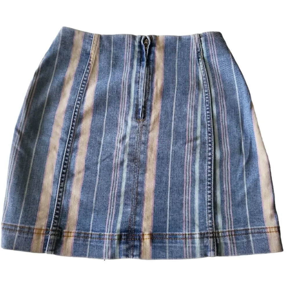 WILD FABLE Striped Denim Mini Skirt‎ Size 00
